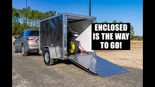 HOW I TRANSPORT MY MOTORCYCLE  Enclosed Trailer Review [upl. by Kleeman]