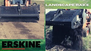 Landscape Rake for skid steer Overview [upl. by Erving]