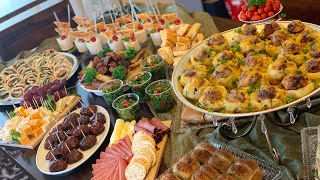 Party Appetizer Buffet Table  Galore Of Flavors [upl. by Ettenaj]