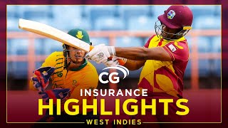 Highlights  West Indies vs South Africa  Lewis amp Gayle Star  1st CG Insurance T20I 2021 [upl. by Kilroy]