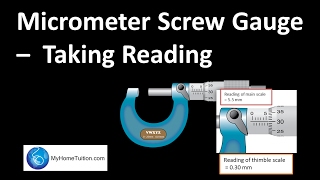 Micrometer Screw Gauge  Taking Reading  Introduction to Physics [upl. by Htidirem]