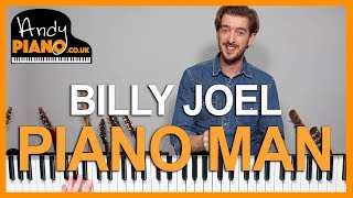 Piano Man  Billy Joel Piano Tutorial  How to play songs [upl. by Sammie]