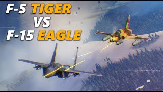 F5 Tiger Vs F15 Eagle Old Vs New Dogfight  Digital Combat Simulator  DCS [upl. by Ecissej]