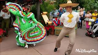 Beautiful Holiday Folklorico Dancers Showcase Mexico at Epcot [upl. by Decamp]