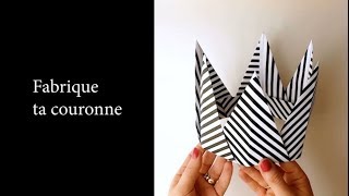 couronne en papier  tutoriel [upl. by Eloken71]