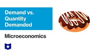 Demand vs Quantity Demanded  Microeconomics [upl. by Ahseet79]