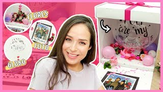 DIY CAJA CON GLOBO SORPRESA  WenDIY [upl. by Aitselec51]