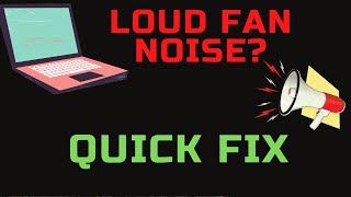 LOUD LAPTOP FAN NOISE  QUICK FIX 2024 [upl. by Koser]