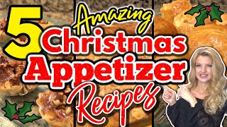 5 MouthWatering CHRISTMAS APPETIZER RECIPES You Must Try  Easy HOLIDAY Party APPETIZER RECIPES [upl. by Shifra770]