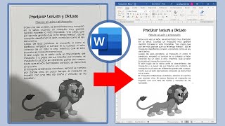 Como convertir una imagen a un texto editable en Word [upl. by Iorgos]