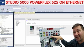 Add a Powerflex 525 drive to a Controllogix Compactlogix over Ethernet [upl. by Ytirehc]