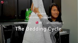 LG Washer  The Bedding Cycle [upl. by Acirderf]