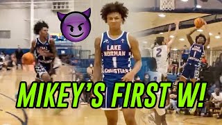 Mikey Williams Gets FIRST WIN With New Team Mikey amp Lake Norman Prep For Jahzare Jackson amp IMG 😱 [upl. by Burley]