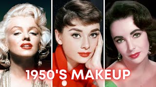 1950s OLD HOLLYWOOD GLAM Makeup Tutorial  3 Iconic Makeup Looks [upl. by Ahsiekal886]