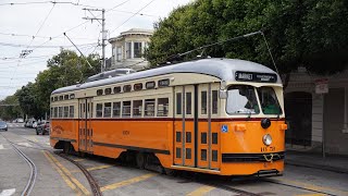 PCC Streetcars in the Streets of San Francisco [upl. by Sergio]