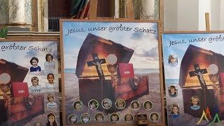 Heilige Messe am Weißen Sonntag  Katholischer Gottesdienst Live [upl. by Anemolihp]