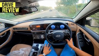 Hyundai Alcazar 2024  First Drive Review Comfort Performance amp Mileage  All Details [upl. by Gayle]