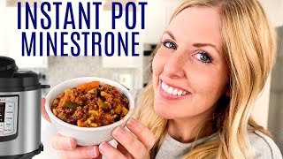 The BEST Minestrone Soup in the Instant Pot [upl. by Lanuk]