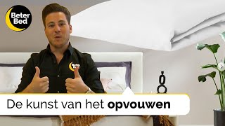 Hoeslaken opvouwen like a pro  Slaapkamer Styling  Beter Bed [upl. by Brotherson678]