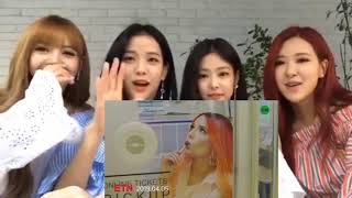 BLACKPINK Reaction ON BTS Boy With Luv Feat Halsey [upl. by Marlene]