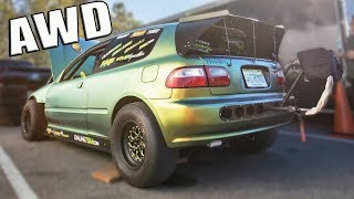 They Built an ALL WHEEL DRIVE 1300hp Civic [upl. by Mose323]