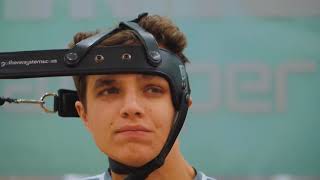 Neck training with the GS Harness ft Lando Norris [upl. by Ecirtak]