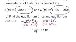 Example Supply and Demand [upl. by Seditsira]