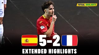 Spain vs France  Highlights  U19 Euro Futsal 06092023 [upl. by Jasmin]