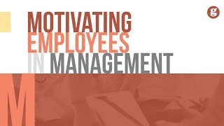 Motivating Employees in Management [upl. by Ultan]