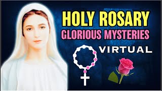 Holy Rosary Glorious Mysteries VIRTUAL🌹Wednesdays and Sundays [upl. by Aysa694]