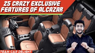 Hyundai Alcazar  25 Crazy Features🔥🔥 [upl. by Nohshan]