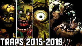 Evolution of Springtrap in FNAF 20152019 [upl. by Atirys]