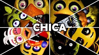 Evolution of Chica in FNAF 20142019 [upl. by Krilov]