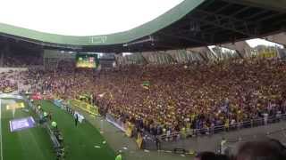 FC Nantes  OLyonnais  Chant Allez les jaunes et verts [upl. by Gavan846]