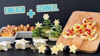 5 geniale Fingerfood Rezept Ideen für Weihnachten [upl. by Ashraf]