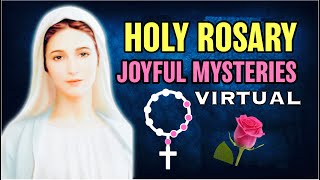 Holy Rosary Joyful Mysteries VIRTUAL🌹Mondays and Saturdays [upl. by Suivatal]