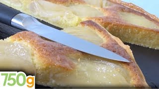 Recette de Tarte Amandine aux poires rapide  750g [upl. by Ahs]