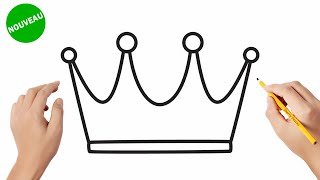 Comment dessiner une couronne  How to draw a crown [upl. by Nillad]