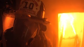 Firefighter Helmet Cam Clearbrook VA Structure Fire [upl. by Kalasky]