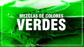 CÓMO HACER EL COLOR VERDE ✅ Mezclas de Colores Fácil 🎨 [upl. by Kohn]