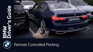 Remote Controlled Parking  BMW Drivers Guide [upl. by Ellord]