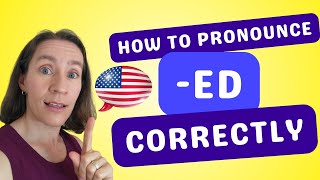 How to Pronounce the ED Ending Correctly in English [upl. by Lengel859]