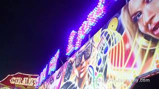 Midnight Express Matterhorn Fair Ride  Ilkeston Fair  20th October 2017 [upl. by Nalra]