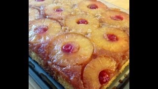 Pineapple UpsideDown Cake From Scratch [upl. by Ainna]