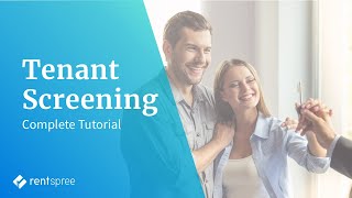 Tenant Screening and Rental Application Tutorial  Instant Screening on RentSpree [upl. by Atnas]