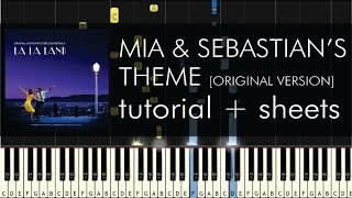 Mia amp Sebastians Theme  Piano Tutorial  How to Play  Original Version  Sheets [upl. by Demahum]