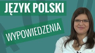 Język polski  Wypowiedzenie [upl. by Bridge]