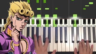 Giornos Theme Piano Tutorial Lesson [upl. by Olette626]