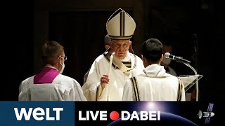 AUFERSTEHUNG JESU CHRISTI Papst Franziskus feiert Messe zum Ostersonntag  WELT Live dabei [upl. by Connor]