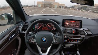 2019 BMW X3 xDrive30i  POV Test Drive Binaural Audio [upl. by Fritts808]